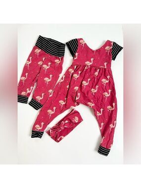 Pink Flamingo Kids Outfit‎ Set/Bundle